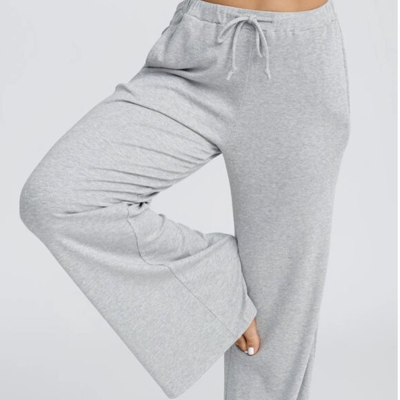 Riot Swim Rory Wide Leg Pant in Misty (light grey) - Picture 2 of 3